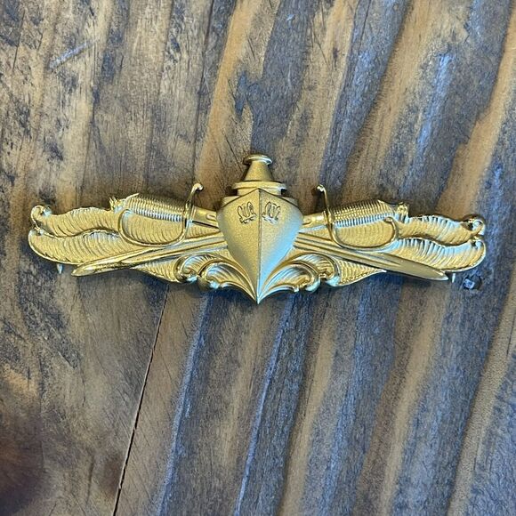 Vintage US Navy USN Surface Warfare Officer SWO & Command At Sea Pin Badge Star - Picture 4 of 15